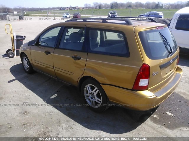 1FAFP36311W271176 - 2001 FORD FOCUS SE/SE COMFORT GOLD photo 3