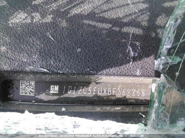 1G1ZC5EUXBF362868 - 2011 CHEVROLET MALIBU 1LT 银色 照片 9