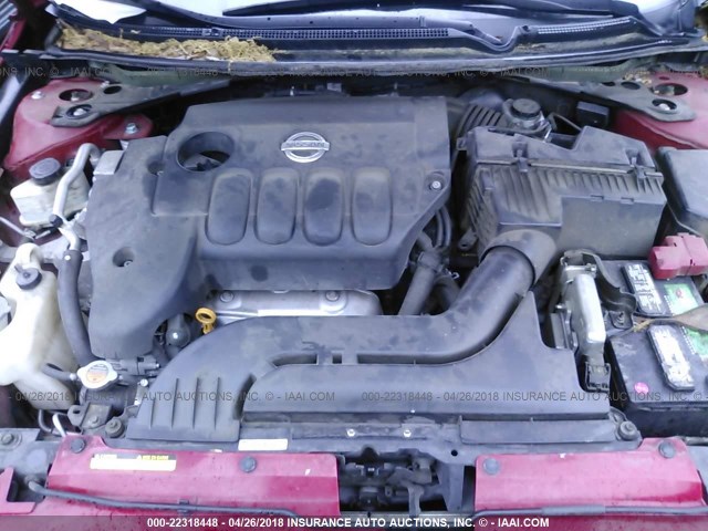 1N4AL24E68C153866 - 2008 NISSAN ALTIMA 2.5S RED photo 10