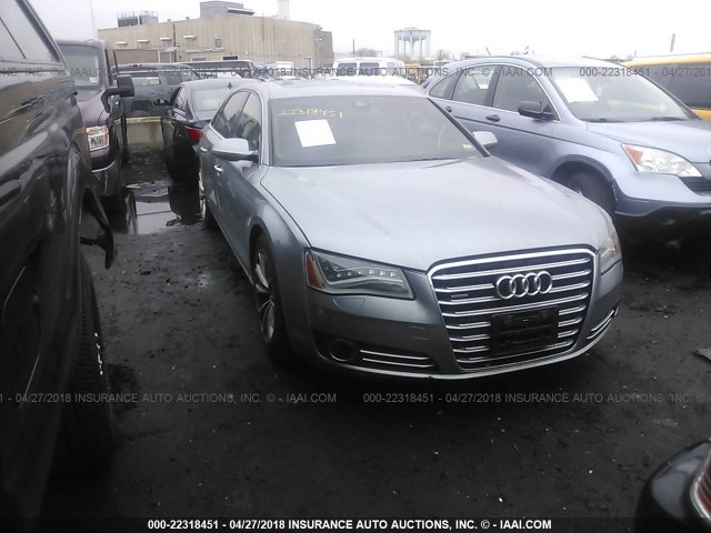 WAURVAFD4CN014786 - 2012 AUDI A8 L QUATTRO GRAY photo 1