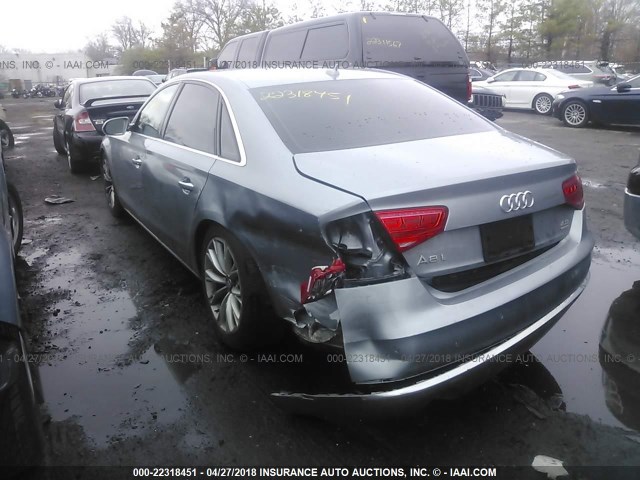 WAURVAFD4CN014786 - 2012 AUDI A8 L QUATTRO GRAY photo 6