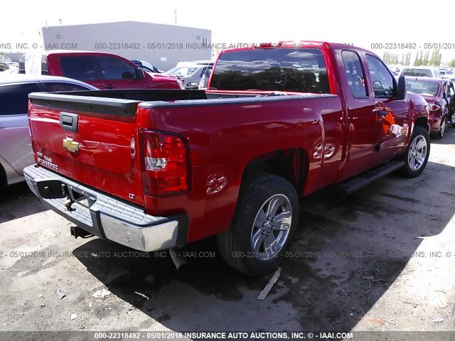 1GCRCSEA5CZ153307 - 2012 CHEVROLET SILVERADO C1500 LT RED photo 4