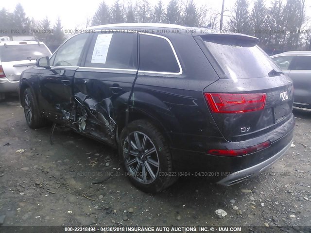 WA1LHAF77HD044446 - 2017 AUDI Q7 PREMIUM PLUS BLACK photo 3