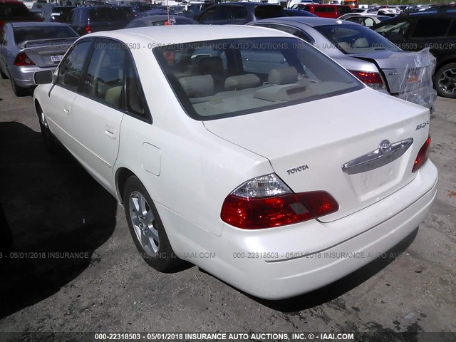 4T1BF28B43U310928 - 2003 TOYOTA AVALON XL/XLS WHITE photo 3