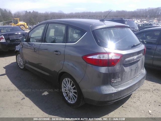 1FADP5CU0EL500390 - 2014 FORD C-MAX PREMIUM GRAY photo 3