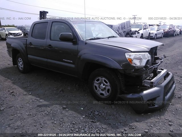 5TFJX4CNXEX040499 - 2014 TOYOTA TACOMA DOUBLE CAB 灰色 照片 1