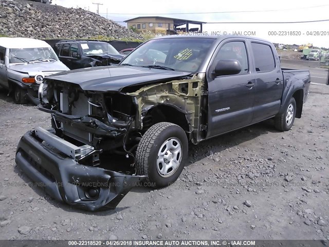 5TFJX4CNXEX040499 - 2014 TOYOTA TACOMA DOUBLE CAB 灰色 照片 2