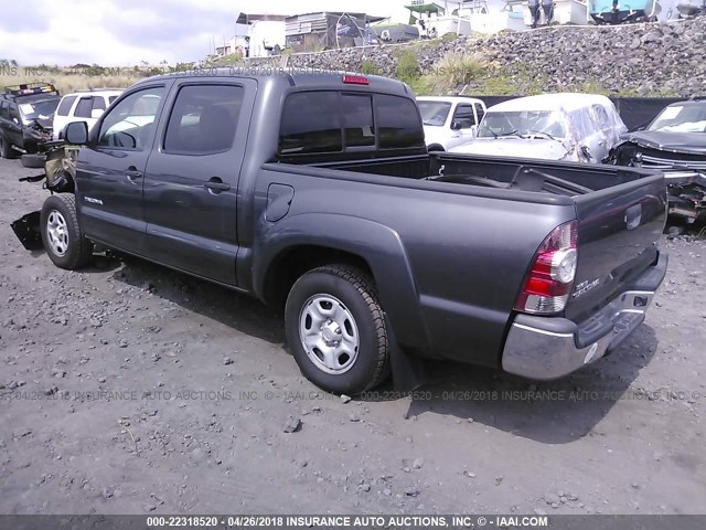 5TFJX4CNXEX040499 - 2014 TOYOTA TACOMA DOUBLE CAB 灰色 照片 3