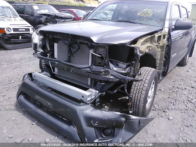 5TFJX4CNXEX040499 - 2014 TOYOTA TACOMA DOUBLE CAB 灰色 照片 6