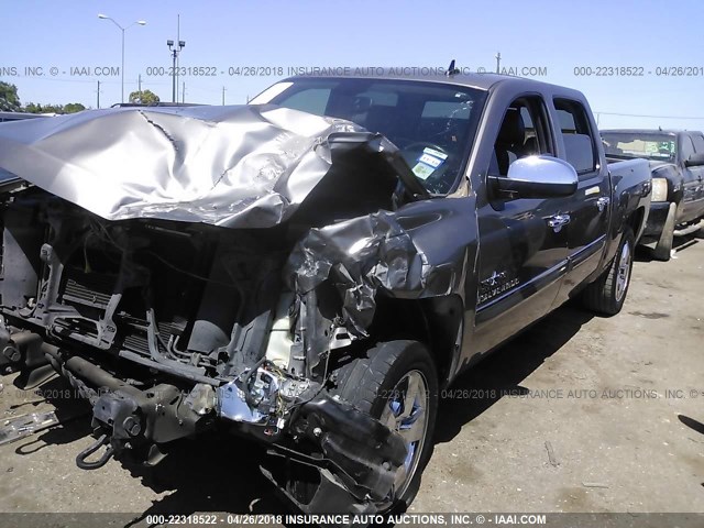 3GCEC23J29G215062 - 2009 CHEVROLET SILVERADO C1500 LT GRAY photo 2