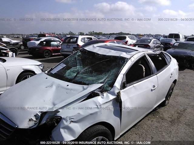 KMHDU46D89U716332 - 2009 HYUNDAI ELANTRA GLS/SE WHITE photo 6