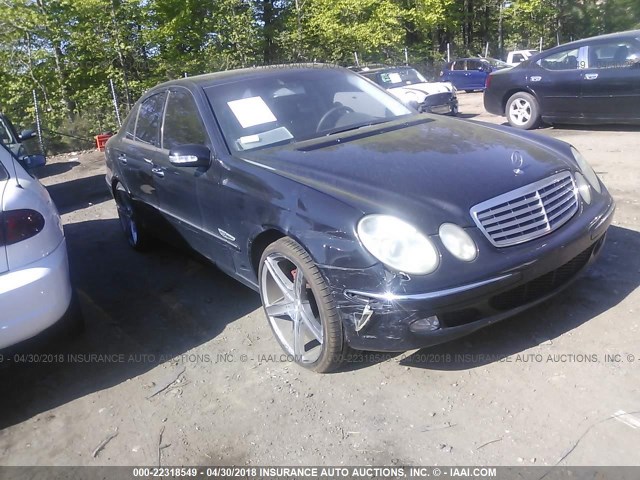 WDBUF65J15A596563 - 2005 MERCEDES-BENZ E 320 BLACK photo 1