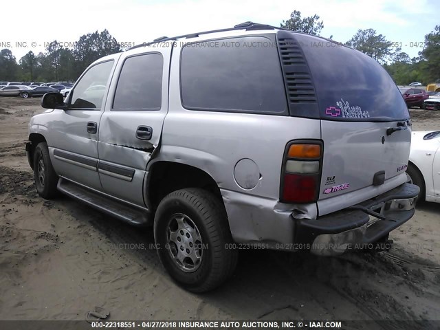 1GNEC13V84J294359 - 2004 CHEVROLET TAHOE C1500 SILVER photo 3