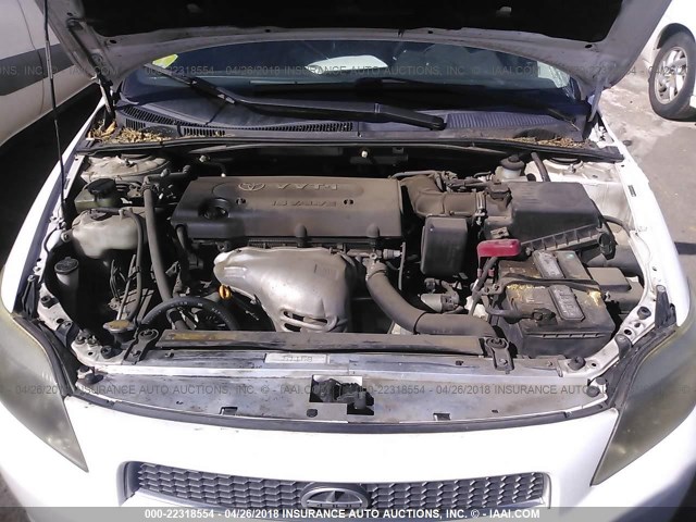 JTKDE167060097330 - 2006 TOYOTA SCION TC 白色 照片 10