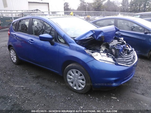 3N1CE2CP7FL394257 - 2015 NISSAN VERSA NOTE S/S PLUS/SV/SL/SR BLUE photo 1