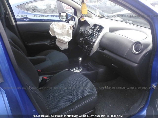 3N1CE2CP7FL394257 - 2015 NISSAN VERSA NOTE S/S PLUS/SV/SL/SR BLUE photo 5