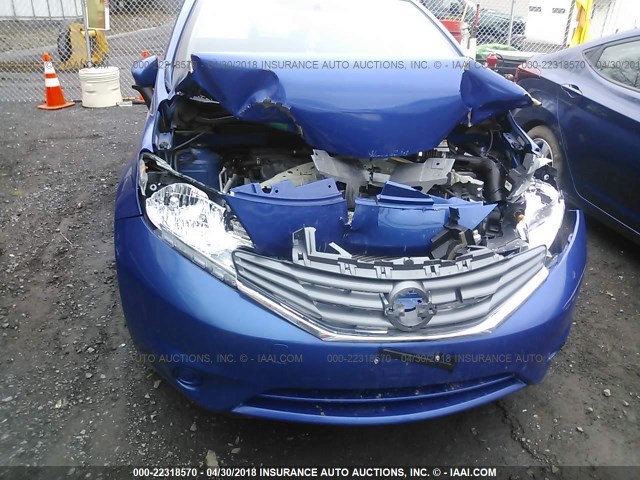 3N1CE2CP7FL394257 - 2015 NISSAN VERSA NOTE S/S PLUS/SV/SL/SR BLUE photo 6