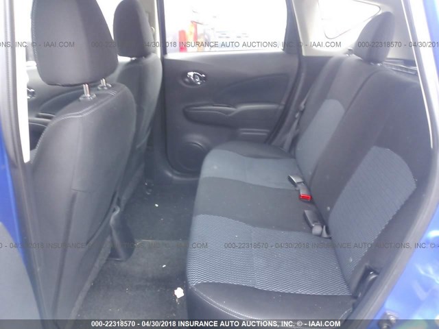 3N1CE2CP7FL394257 - 2015 NISSAN VERSA NOTE S/S PLUS/SV/SL/SR BLUE photo 8