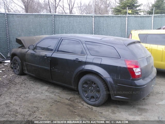 2D4FV47T86H343813 - 2006 DODGE MAGNUM SE BLACK photo 3