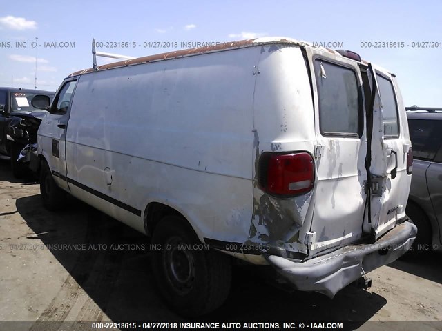 2D7JB21Y63K507587 - 2003 DODGE RAM VAN B2500 WHITE photo 3