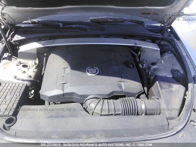 1G6DC1ED3B0138101 - 2011 CADILLAC CTS SILVER photo 10