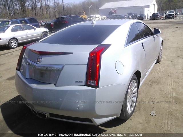 1G6DC1ED3B0138101 - 2011 CADILLAC CTS SILVER photo 4