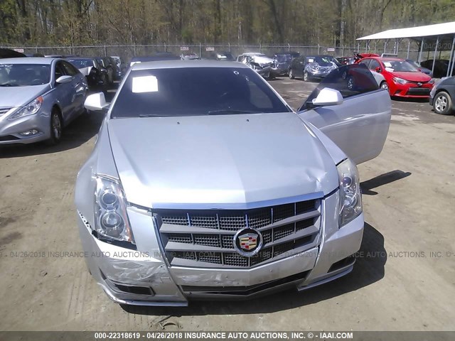 1G6DC1ED3B0138101 - 2011 CADILLAC CTS SILVER photo 6