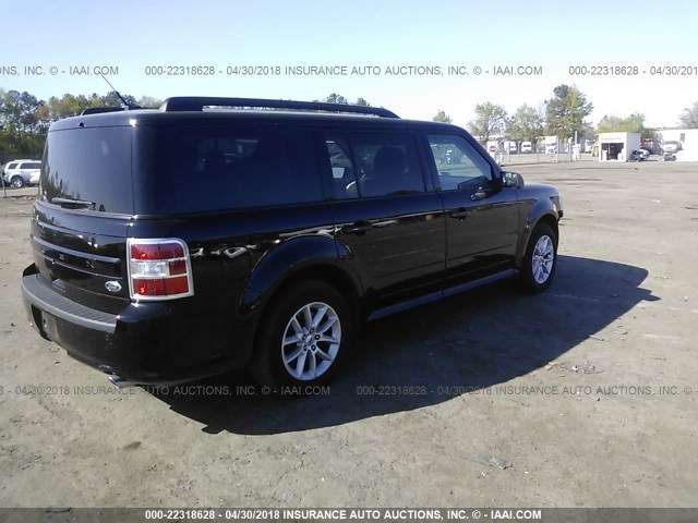 2FMGK5B86GBA10531 - 2016 FORD FLEX SE BLACK photo 4