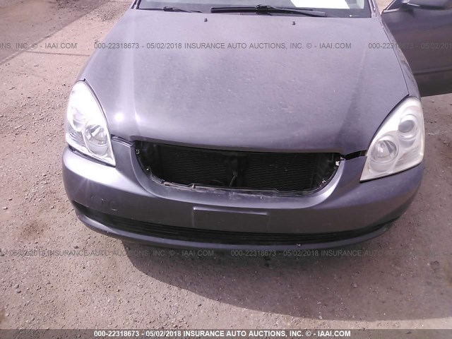 KNAGE123485218600 - 2008 KIA OPTIMA LX/EX GRAY photo 6