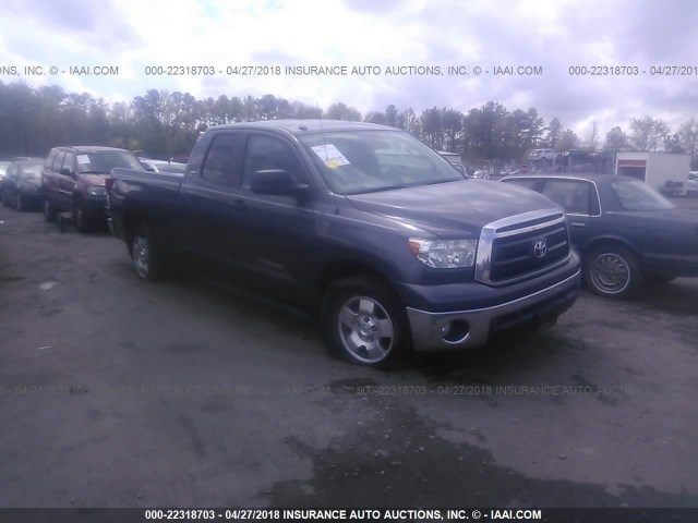 5TFUM5F12DX046008 - 2013 TOYOTA TUNDRA DOUBLE CAB SR5 GRAY photo 1
