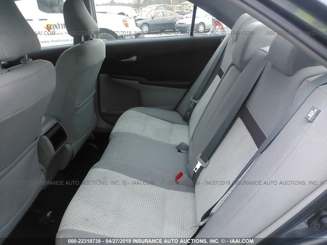 4T1BF1FK0CU190381 - 2012 TOYOTA CAMRY SE/LE/XLE GRAY photo 8