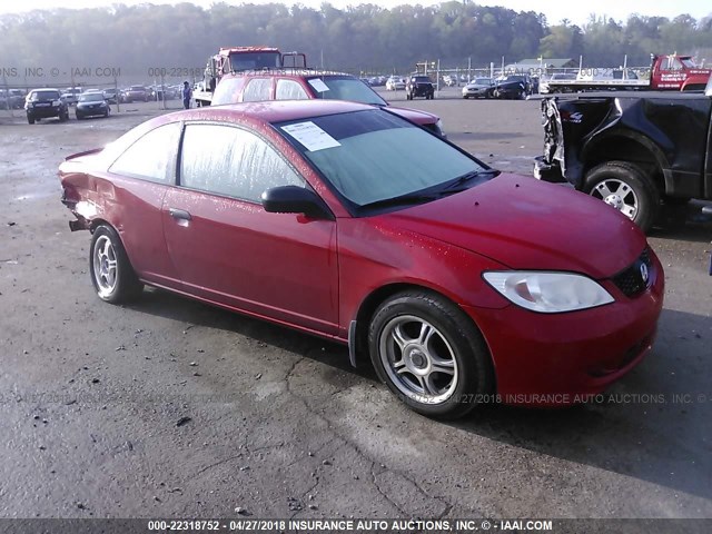 1HGEM22195L067022 - 2005 HONDA CIVIC DX VP RED photo 1