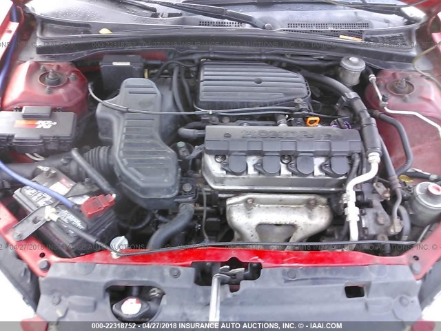 1HGEM22195L067022 - 2005 HONDA CIVIC DX VP RED photo 5