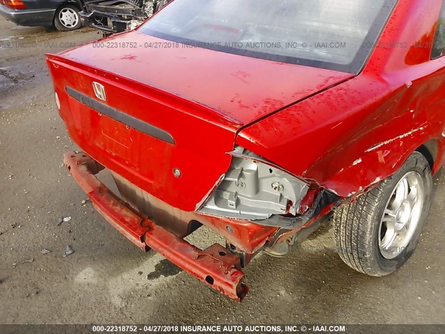1HGEM22195L067022 - 2005 HONDA CIVIC DX VP RED photo 6