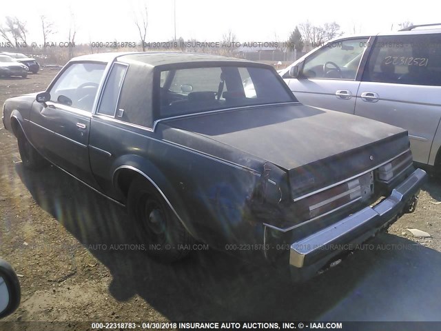 1G4GJ11A3HP440317 - 1987 BUICK REGAL 蓝色 照片 3