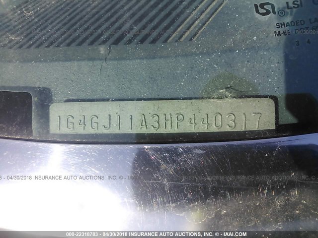 1G4GJ11A3HP440317 - 1987 BUICK REGAL 蓝色 照片 9