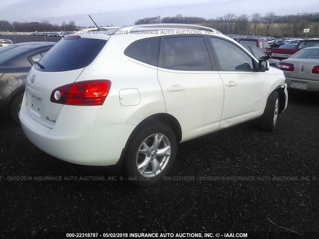 JN8AS58V89W440428 - 2009 NISSAN ROGUE S/SL WHITE photo 4