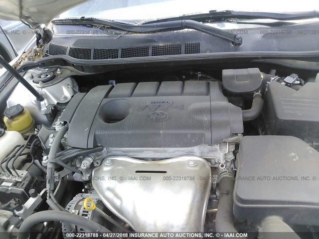 4T1BF3EK0BU216327 - 2011 TOYOTA CAMRY SE/LE/XLE SILVER photo 10