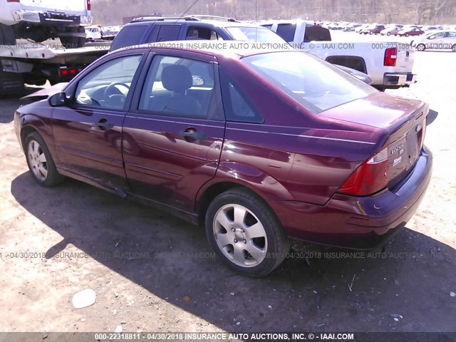 1FAFP34N07W178954 - 2007 FORD FOCUS ZX4/S/SE/SES BURGUNDY photo 3