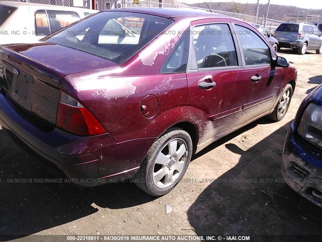 1FAFP34N07W178954 - 2007 FORD FOCUS ZX4/S/SE/SES 勃艮第红 照片 4