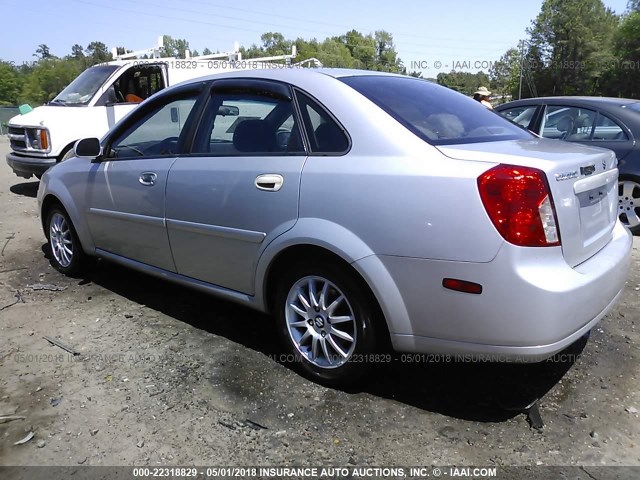 KL5JJ56Z55K180002 - 2005 SUZUKI FORENZA LX/EX SILVER photo 3