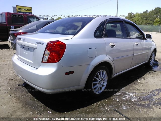 KL5JJ56Z55K180002 - 2005 SUZUKI FORENZA LX/EX SILVER photo 4