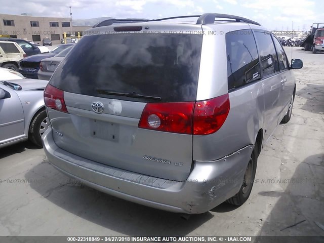 5TDZK23C18S222770 - 2008 TOYOTA SIENNA CE/LE GREEN photo 4