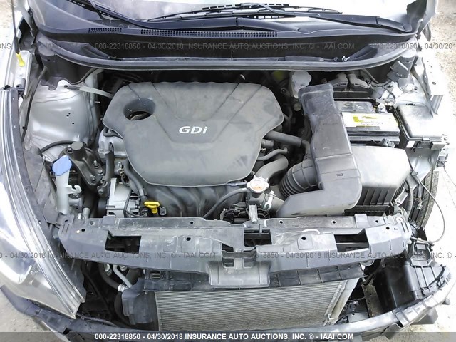 KNADM4A31F6521222 - 2015 KIA RIO LX SILVER photo 10