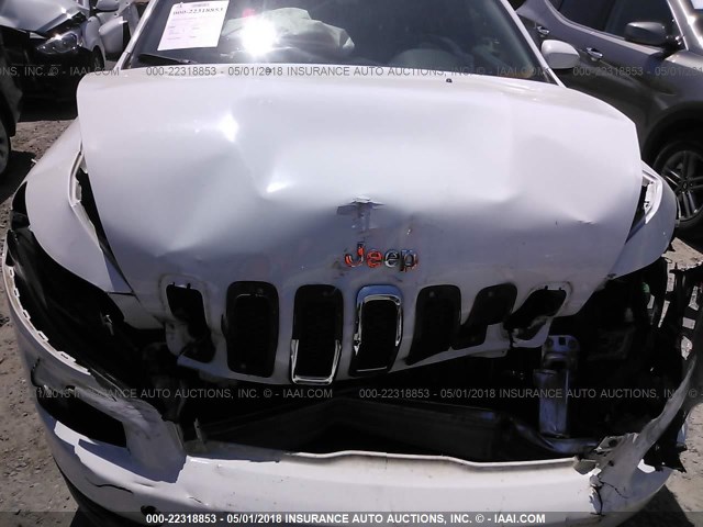 1C4PJLDS8EW279291 - 2014 JEEP CHEROKEE LIMITED WHITE photo 6