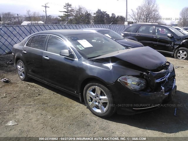 1G1ZG57B394247843 - 2009 CHEVROLET MALIBU LS BLACK photo 1