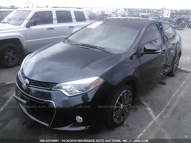 5YFBURHE4EP168139 - 2014 TOYOTA COROLLA L/LE/LE PLS/PRM/S/S PLS BLACK photo 2