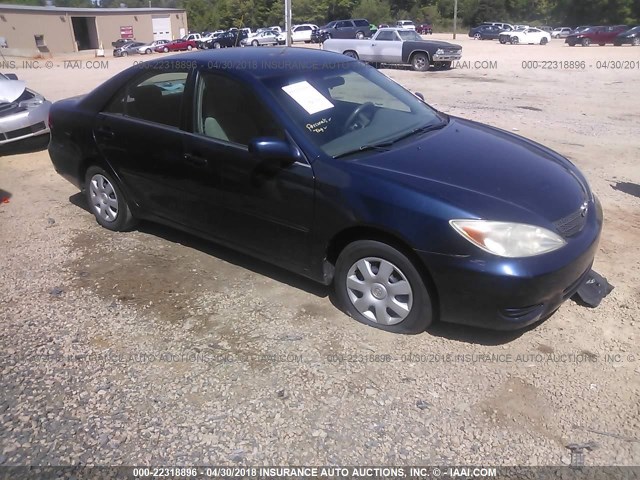 4T1BE32K14U265398 - 2004 TOYOTA CAMRY LE/XLE/SE Dark Blue photo 1