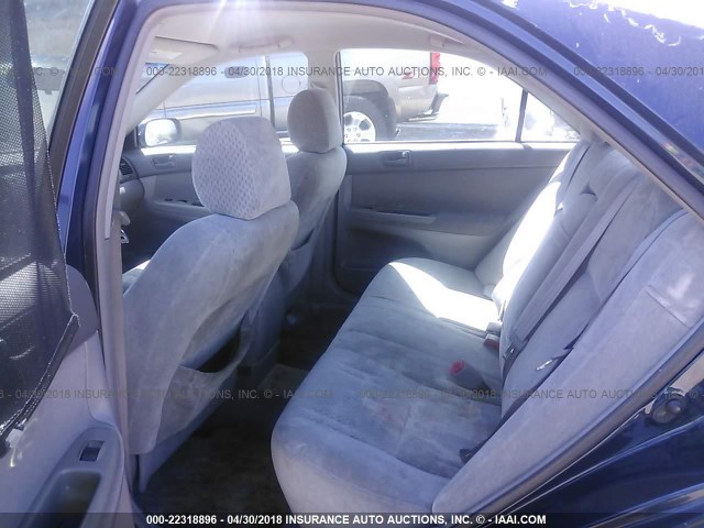 4T1BE32K14U265398 - 2004 TOYOTA CAMRY LE/XLE/SE Dark Blue photo 8