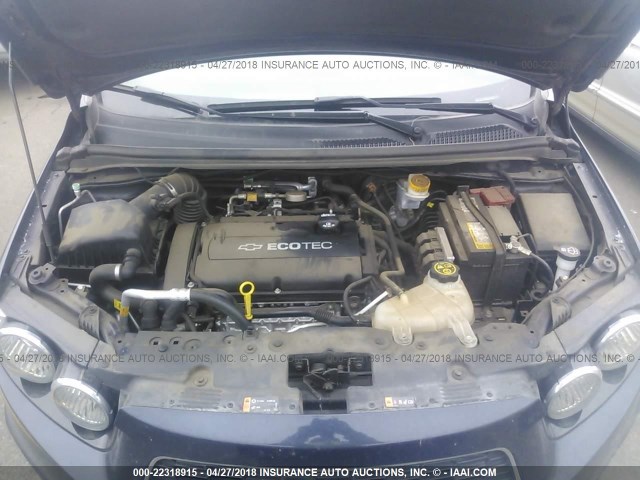 1G1JA6SG1F4159280 - 2015 CHEVROLET SONIC LS BLUE photo 10